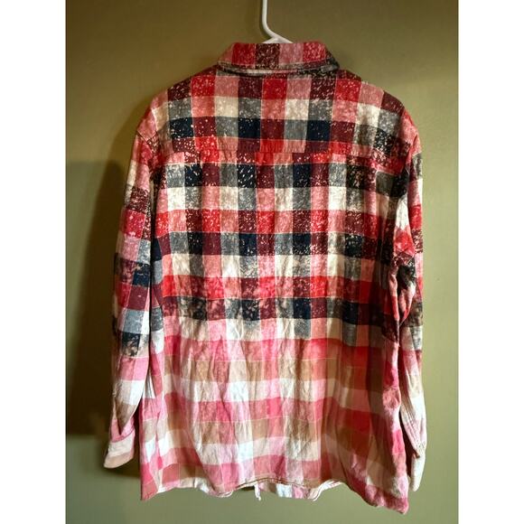 Stanley upcycled flannel shirt womens L - Picture 3 of 8
